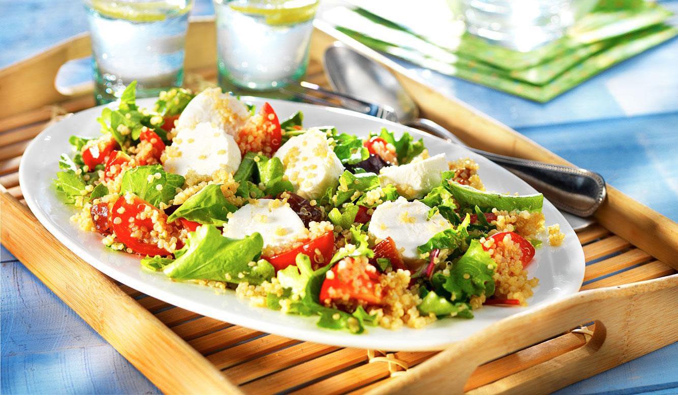 Lunch oriential au fromage de chèvre et quinoa